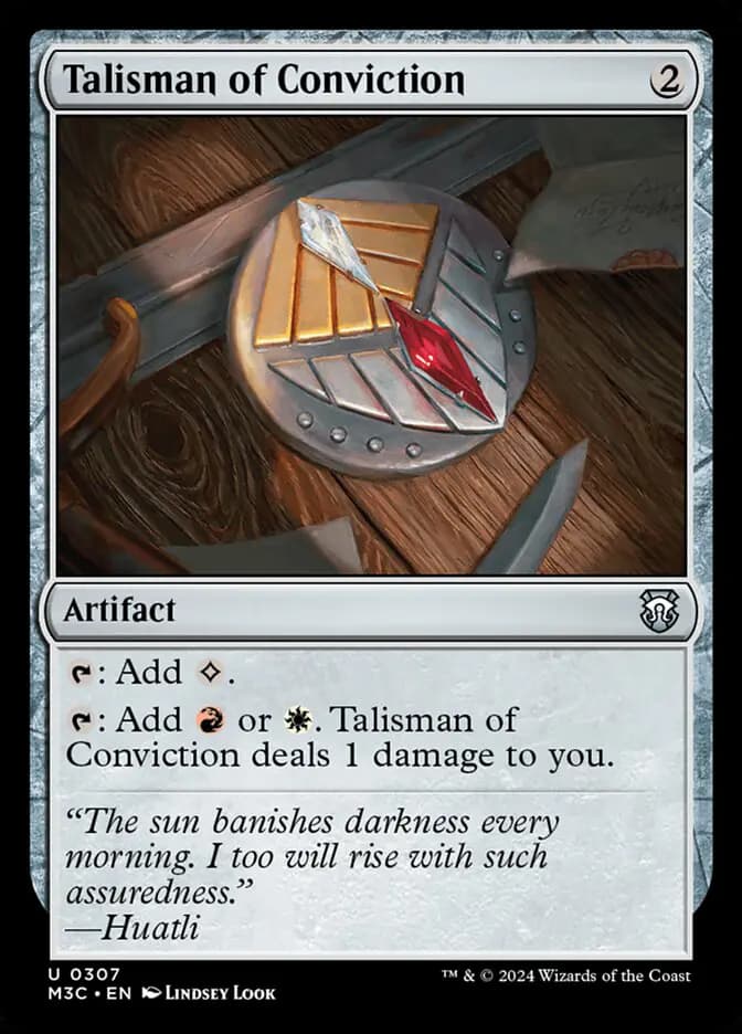 Card image of Talisman of Conviction