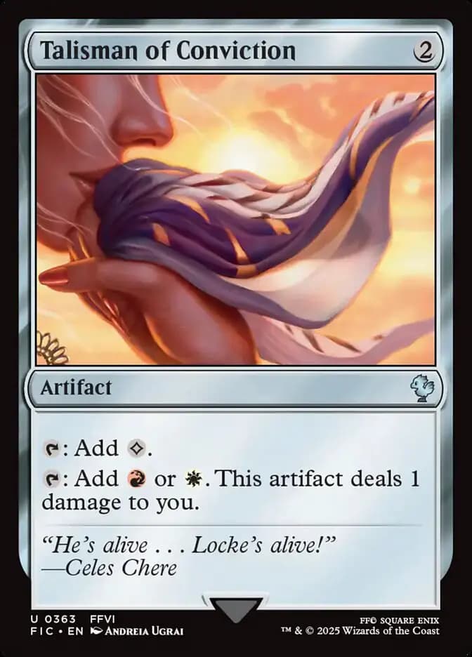 Card image of Talisman of Conviction