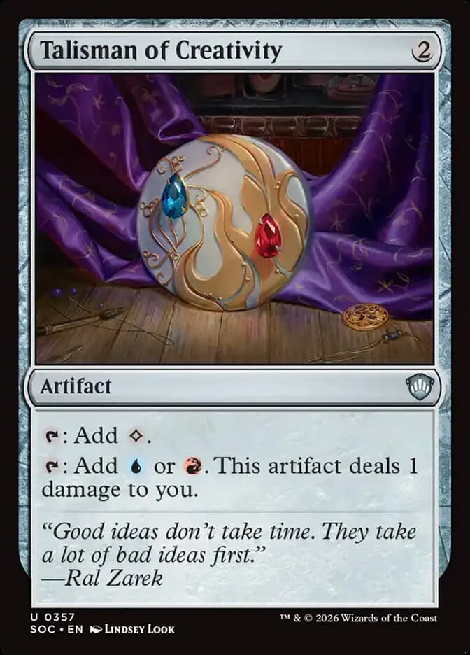 Card image of Talisman of Creativity