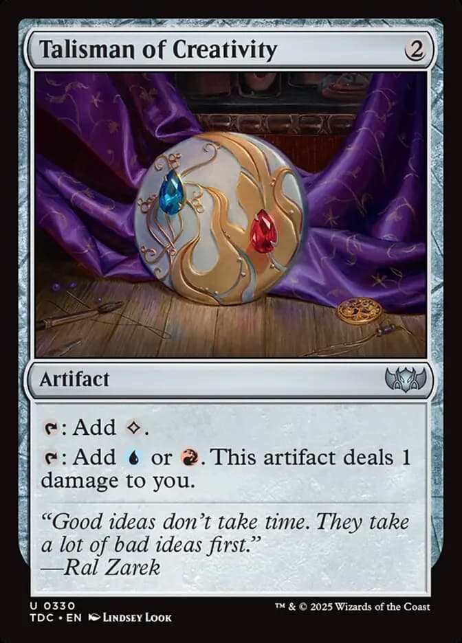 Card image of Talisman of Creativity