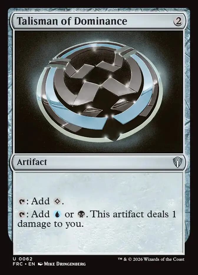 Card image of Talisman of Dominance