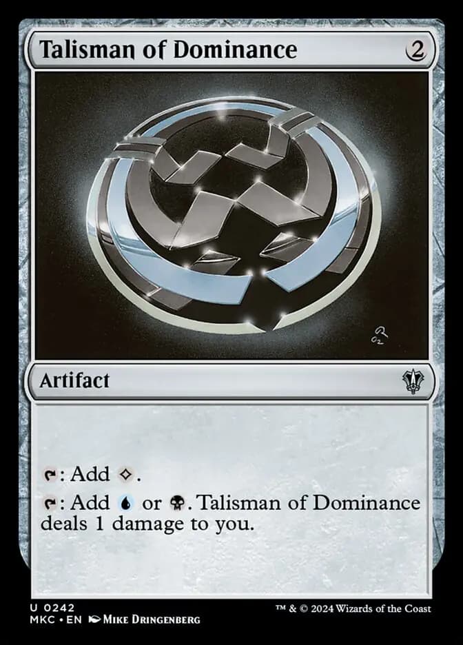 Card image of Talisman of Dominance