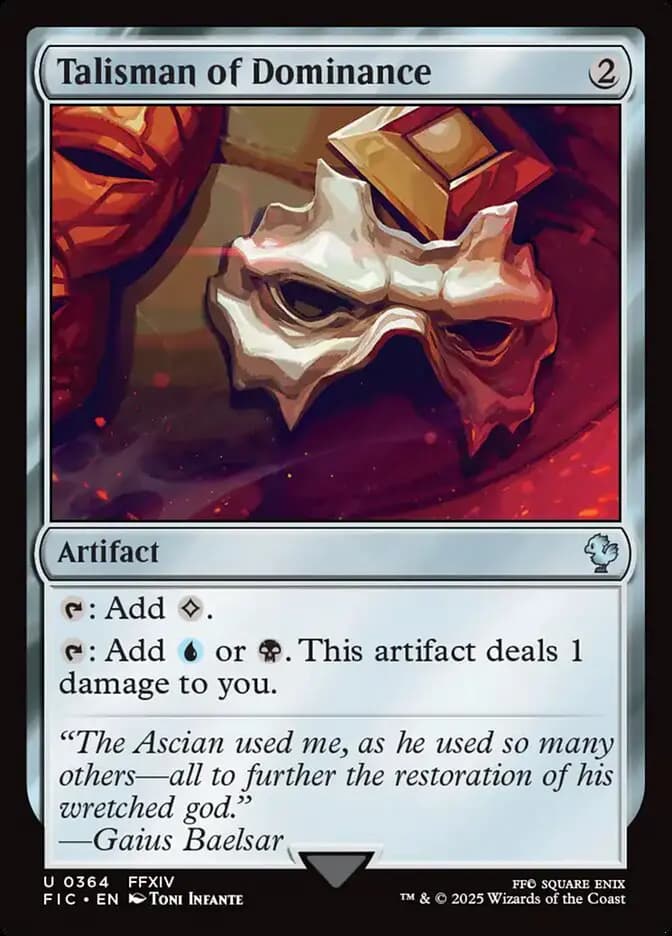 Card image of Talisman of Dominance