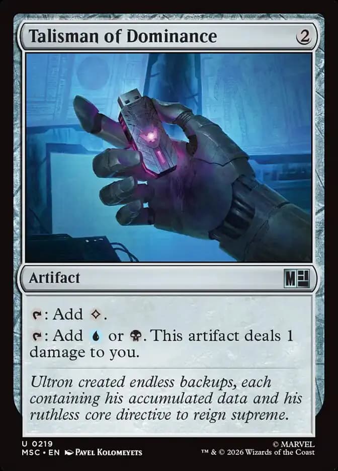 Card image of Talisman of Dominance