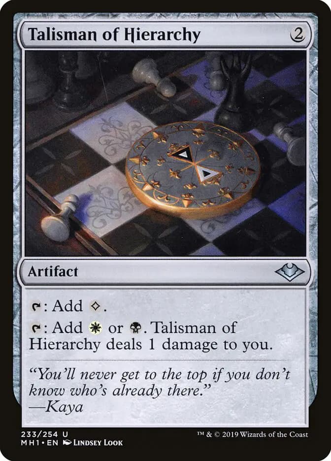 Card image of Talisman of Hierarchy
