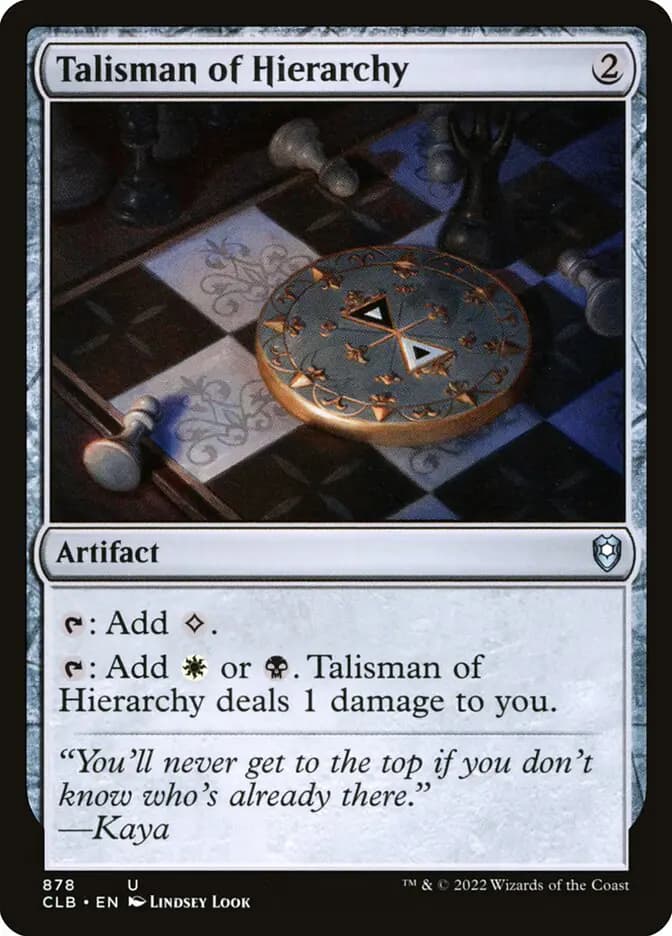 Card image of Talisman of Hierarchy