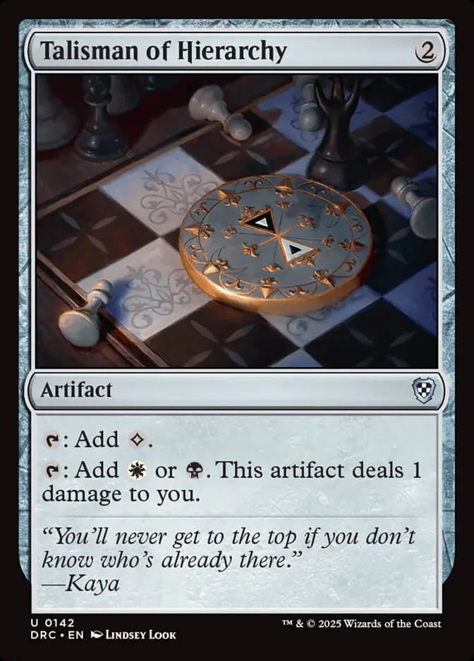 Card image of Talisman of Hierarchy