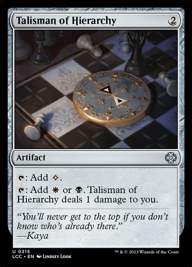 Card image of Talisman of Hierarchy