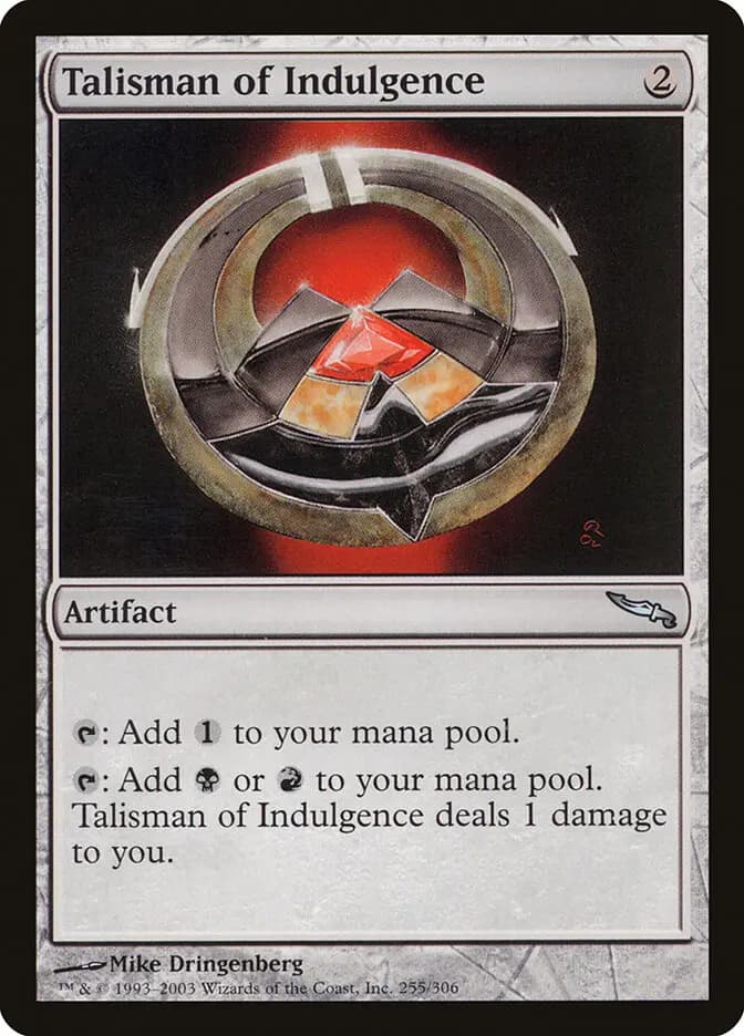 Card image of Talisman of Indulgence