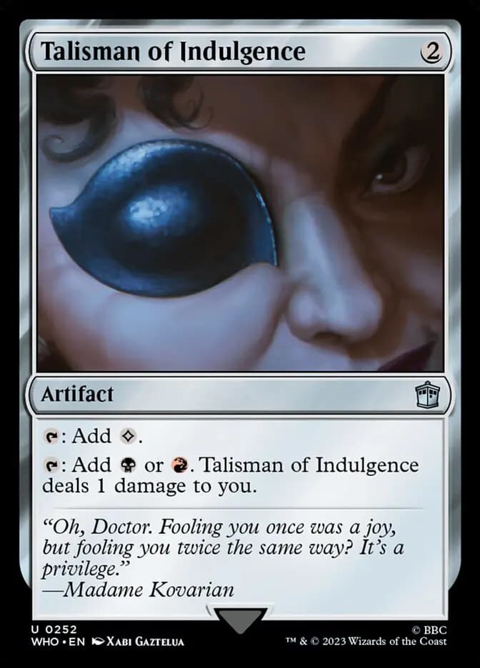 Card image of Talisman of Indulgence