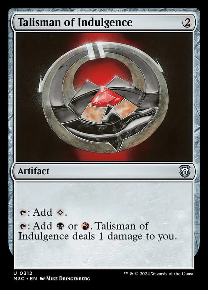 Card image of Talisman of Indulgence