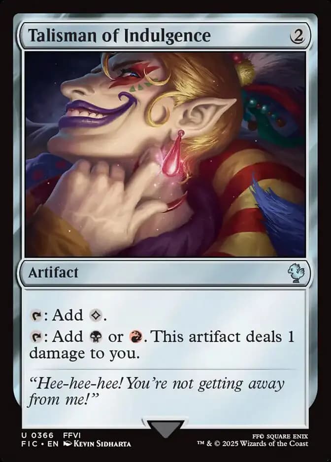 Card image of Talisman of Indulgence