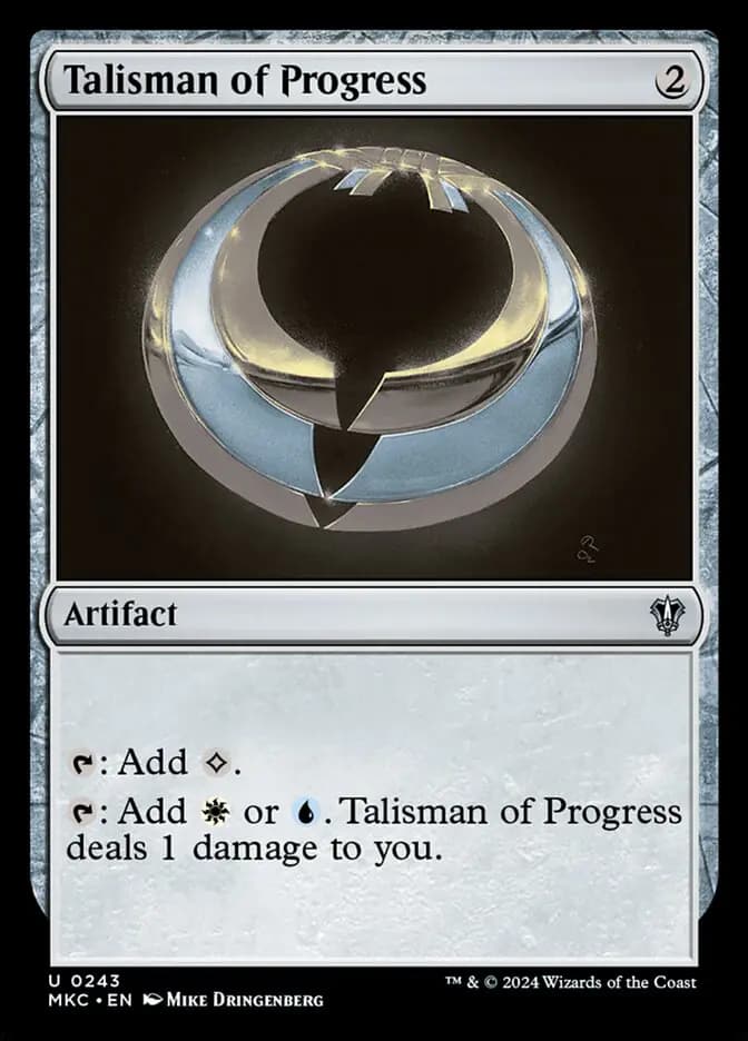 Card image of Talisman of Progress