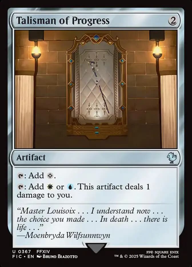 Card image of Talisman of Progress