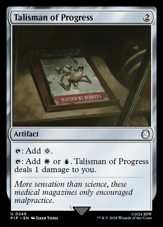 Card image of Talisman of Progress