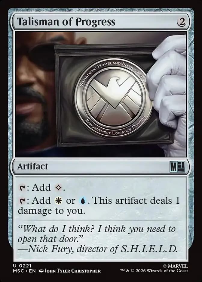 Card image of Talisman of Progress