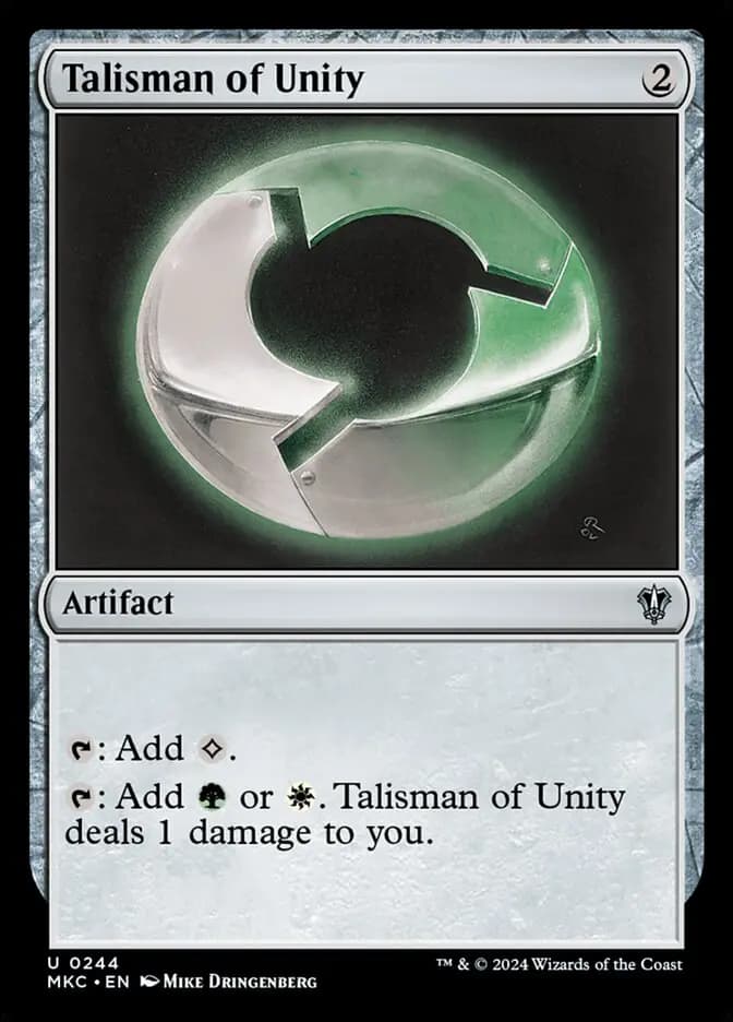 Card image of Talisman of Unity