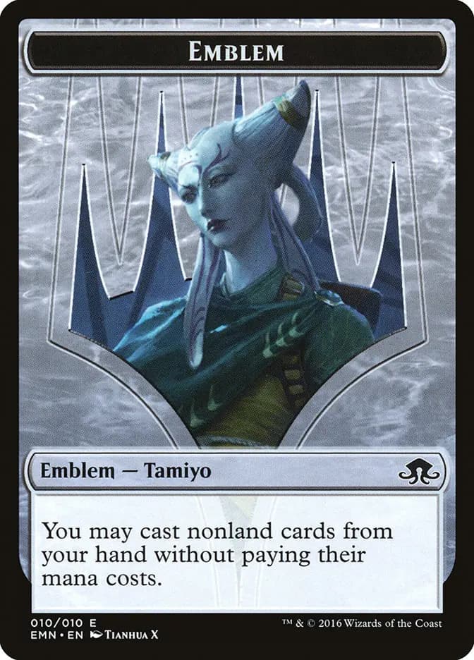 Card image of Tamiyo, Field Researcher Emblem