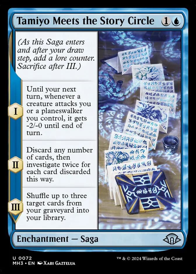 Card image of Tamiyo Meets the Story Circle
