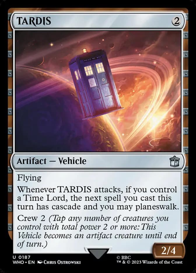Card image of TARDIS