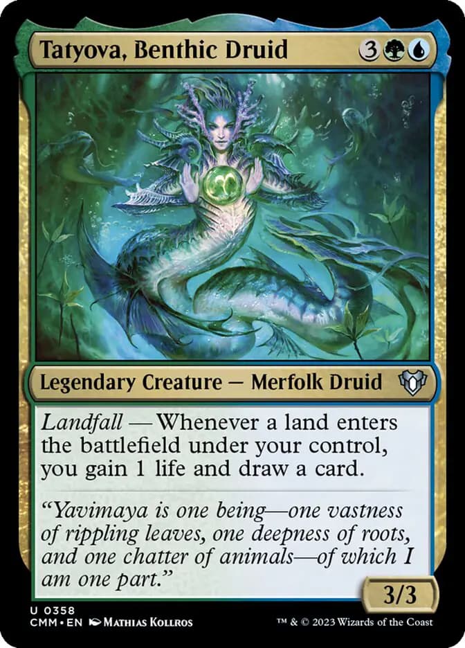 Card image of Tatyova, Benthic Druid