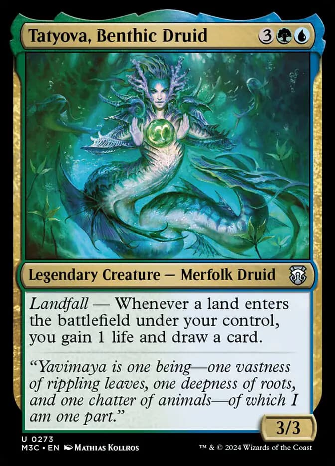 Card image of Tatyova, Benthic Druid
