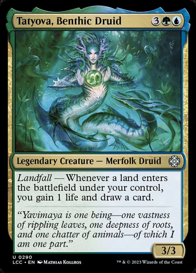 Card image of Tatyova, Benthic Druid