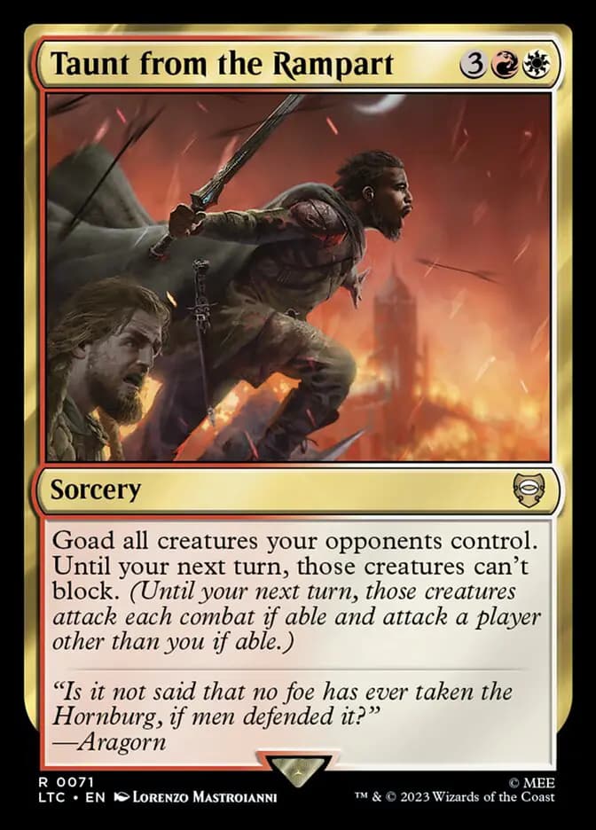 Card image of Taunt from the Rampart