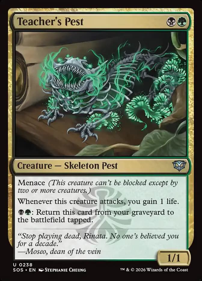 Card image of Teacher's Pest