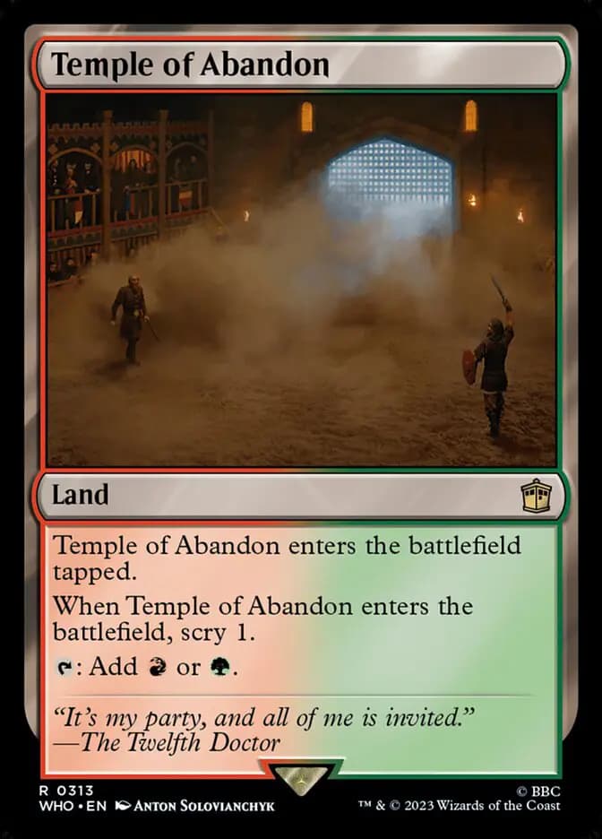 Card image of Temple of Abandon