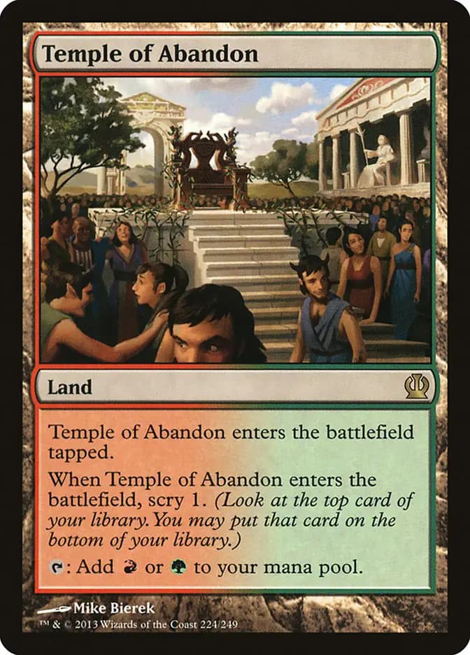 Card image of Temple of Abandon