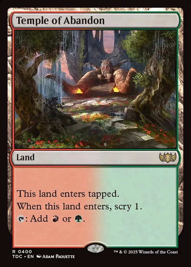 Card image of Temple of Abandon