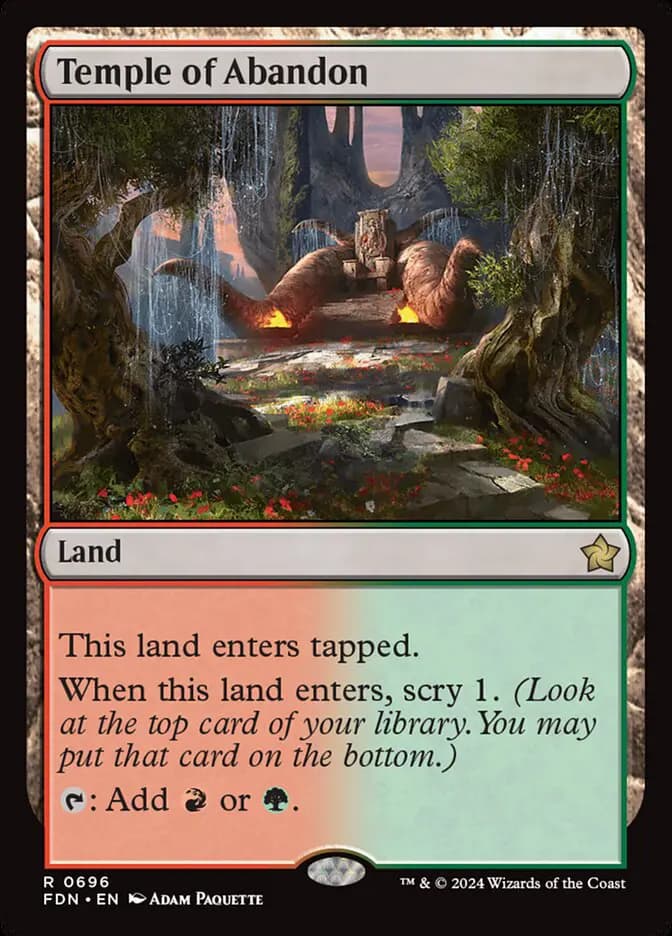 Card image of Temple of Abandon