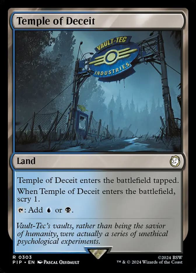 Card image of Temple of Deceit