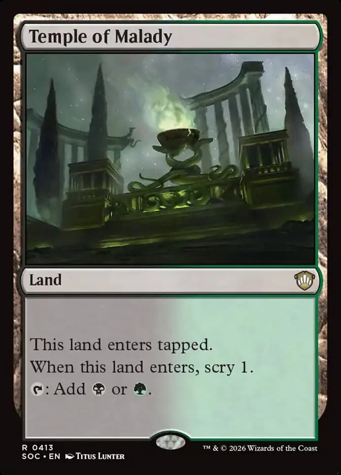 Card image of Temple of Malady