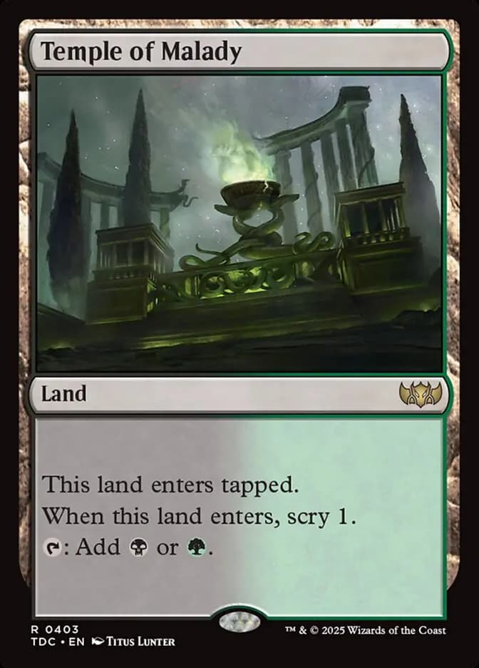 Card image of Temple of Malady
