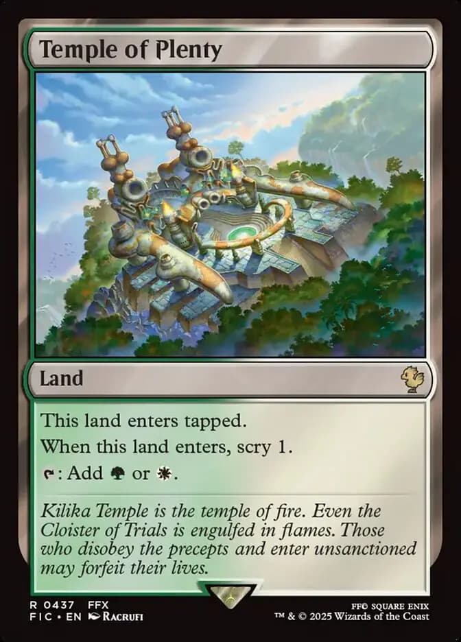 Card image of Temple of Plenty
