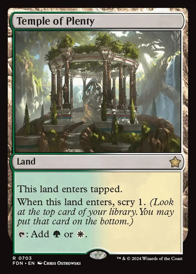 Card image of Temple of Plenty