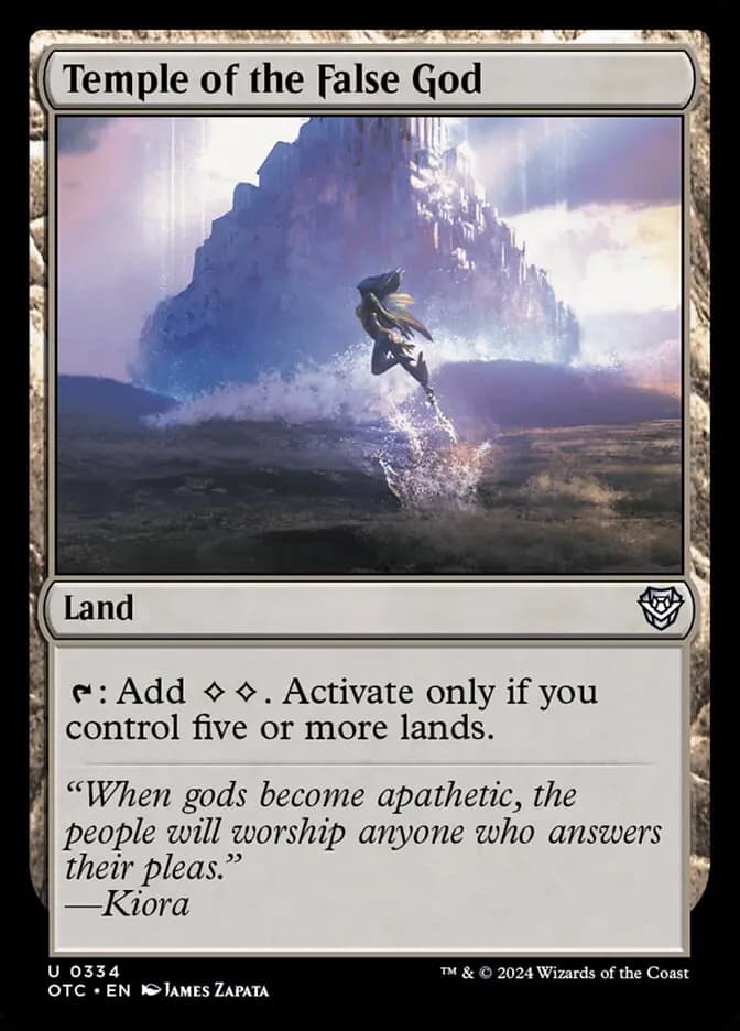 Card image of Temple of the False God
