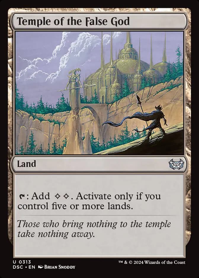 Card image of Temple of the False God