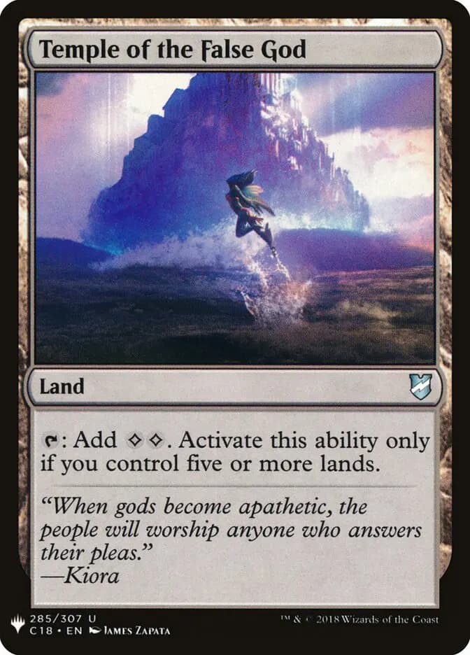 Card image of Temple of the False God