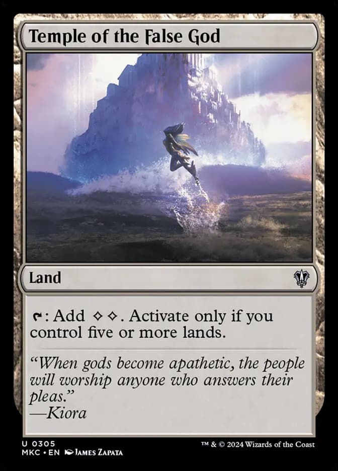 Card image of Temple of the False God