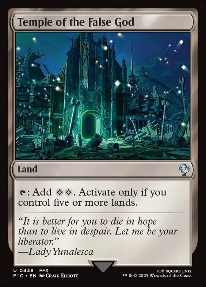Card image of Temple of the False God