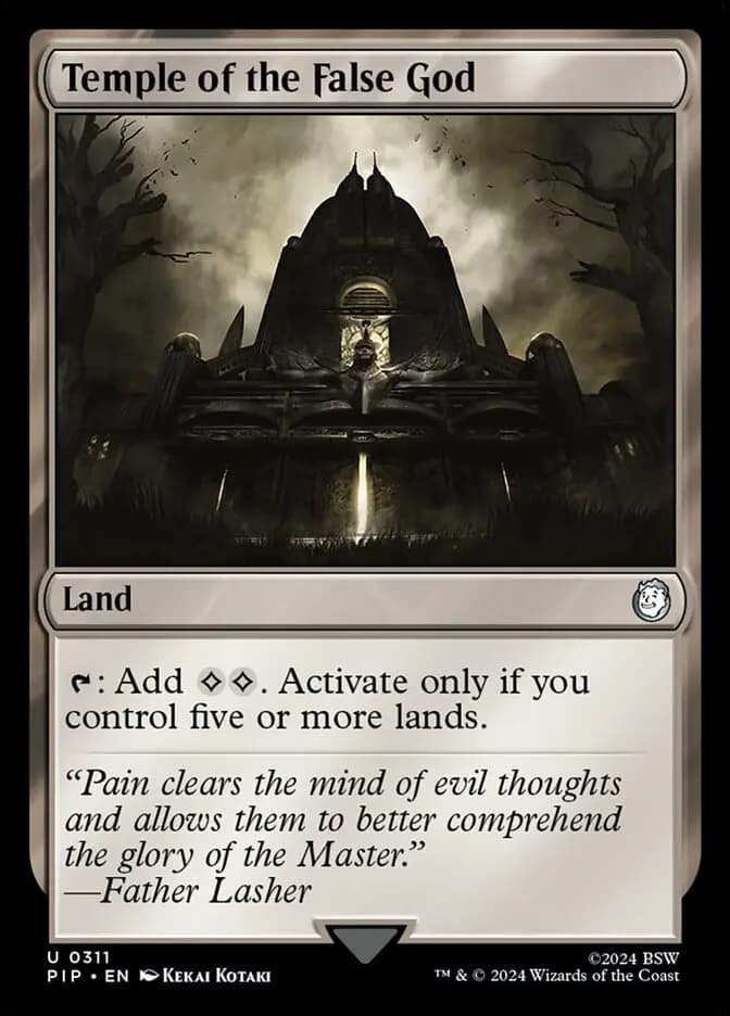 Card image of Temple of the False God