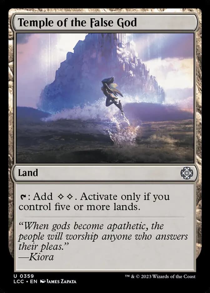 Card image of Temple of the False God