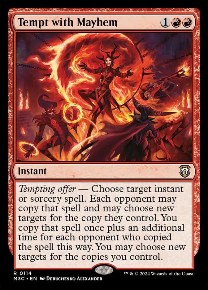 Card image of Tempt with Mayhem