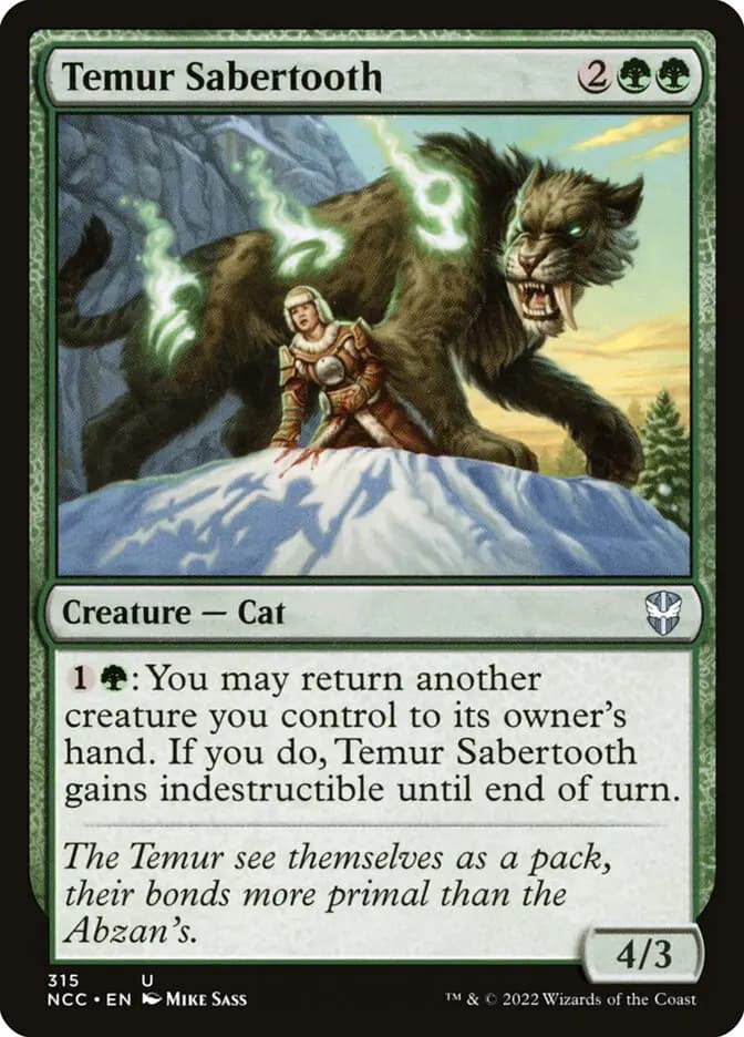 Card image of Temur Sabertooth