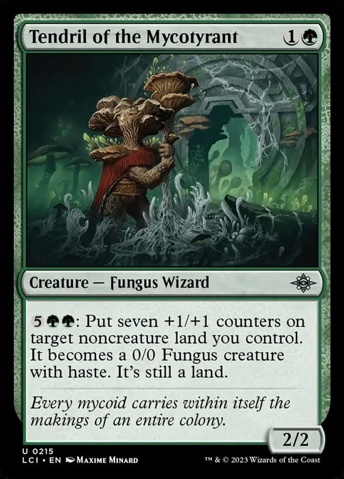 Card image of Tendril of the Mycotyrant