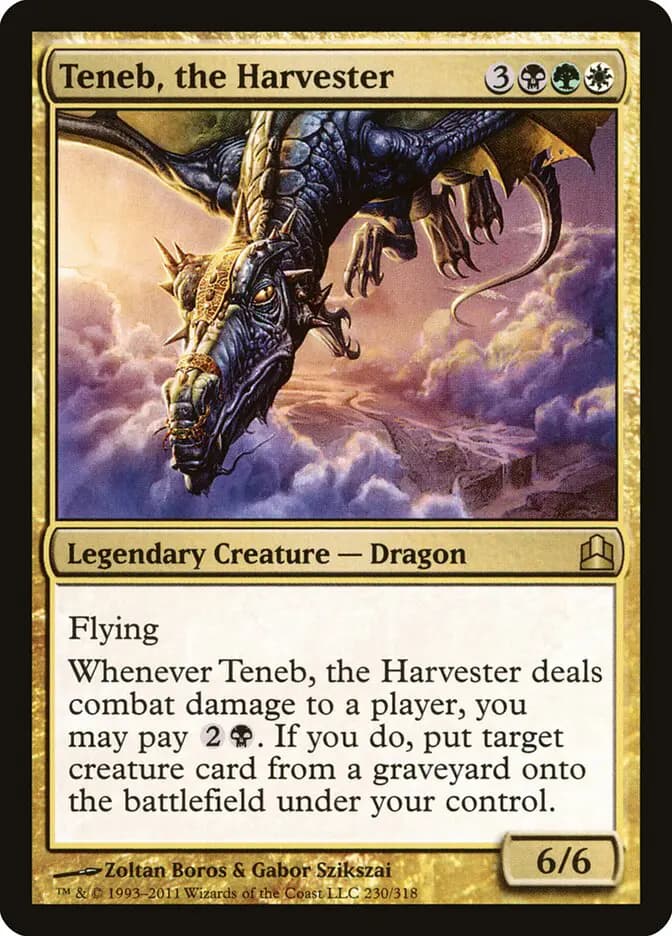 Card image of Teneb, the Harvester