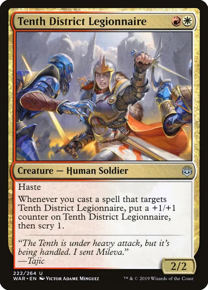 Card image of Tenth District Legionnaire